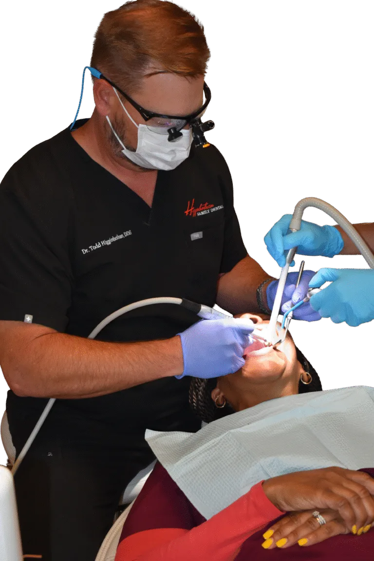 Dr. Higginbotham with Patient